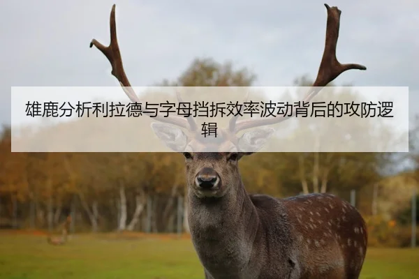 雄鹿分析利拉德与字母挡拆效率波动背后的攻防逻辑